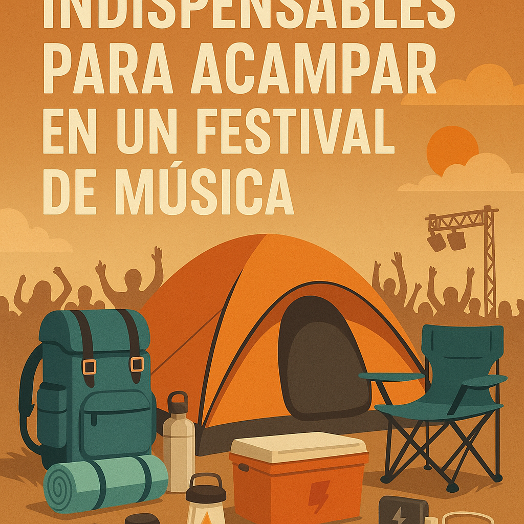 🎪 Indispensables para acampar en un festival de música (y sobrevivir con estilo)