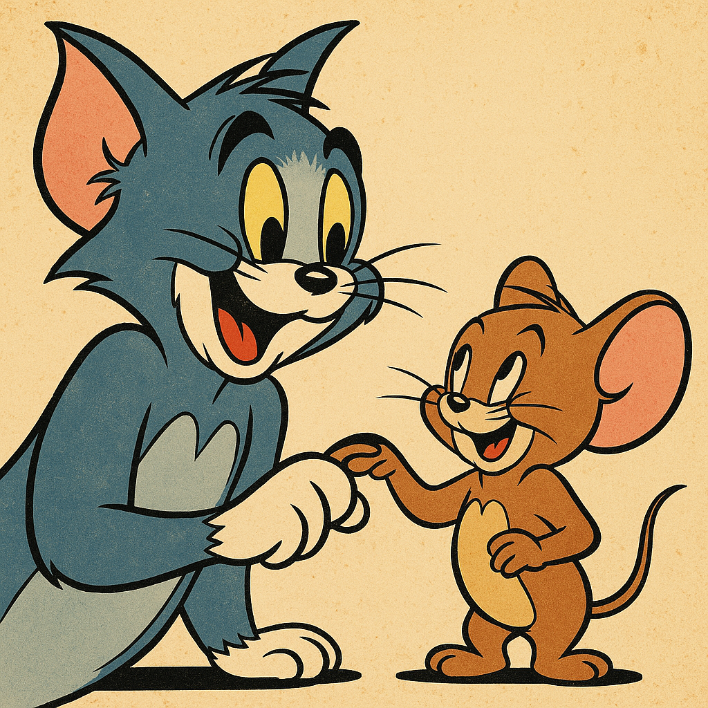 🐱🐭 ¿Y si Tom y Jerry eran en realidad… amigos?
