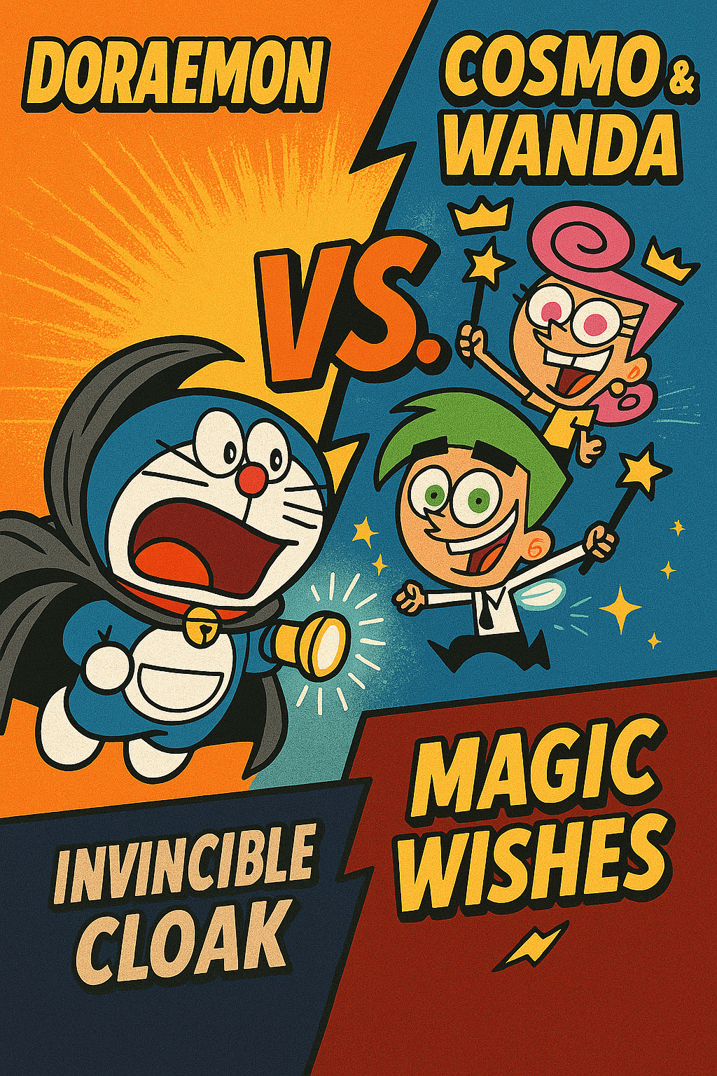 🧙‍♂️ ¿Quién sería el mejor aliado mágico: Doraemon o los Padrinos Mágicos?